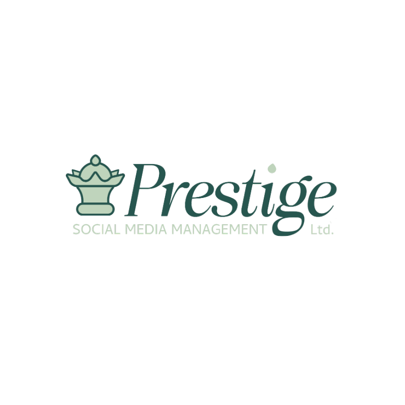 Prestige Social Media Management logo – professional UK social media strategy and marketing agency.